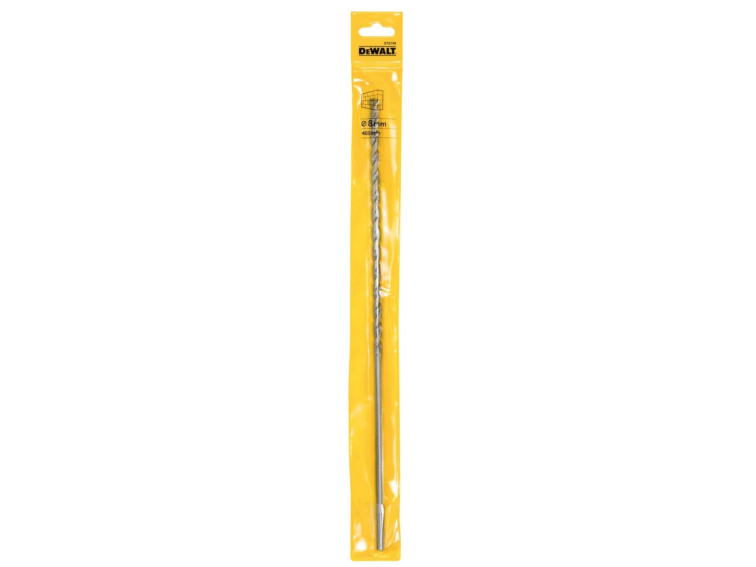 DEWALT DEWDT6708QZ Masonry Drill Bit 8.0mm OL:400mm WL:230mm