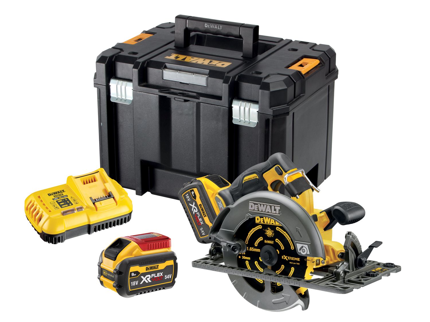DEWALT DEWDCS579X2 DCS579X2 XR FlexVolt Circular Saw 190mm 54V 2 x 9.0Ah Li-ion