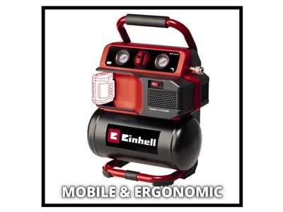 Einhell EINTEAC1875N TE-AC 18/75 Li OF-Solo Power X-Change Air Compressor 18V Bare Unit