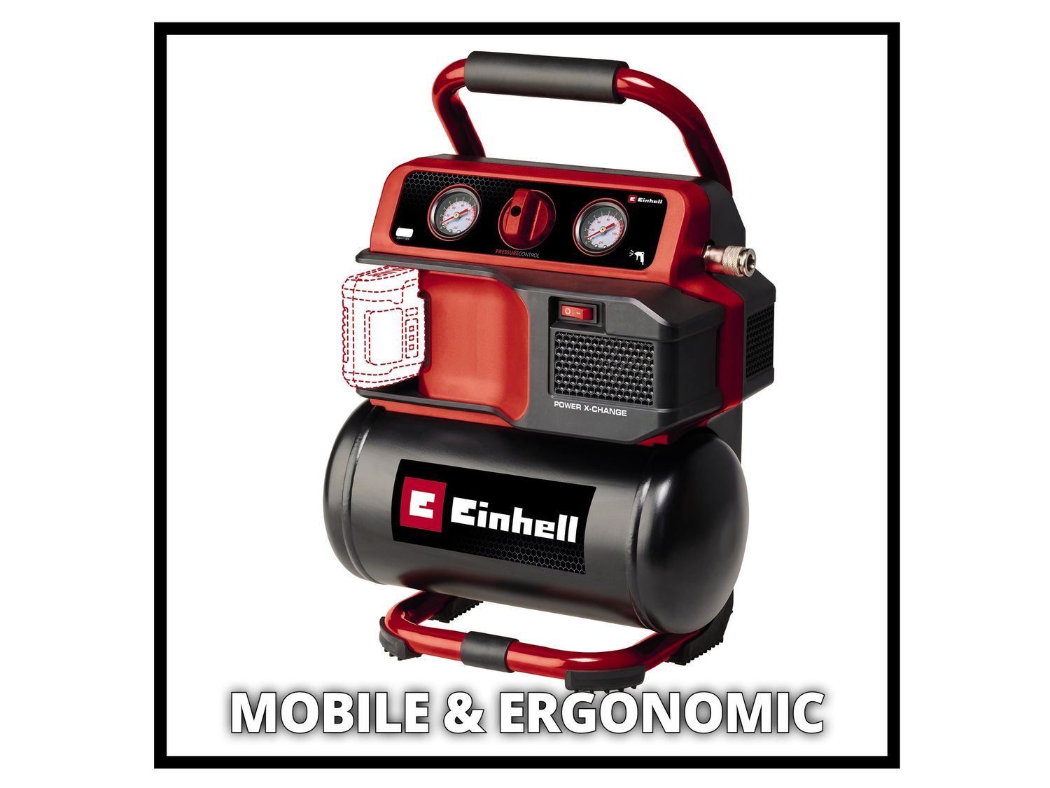 Einhell EINTEAC1875N TE-AC 18/75 Li OF-Solo Power X-Change Air Compressor 18V Bare Unit