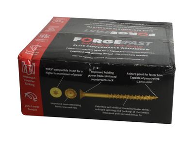 ForgeFix FORFFTPACK ForgeFast Torx Compatible Wood Screw Pack 1800 Piece