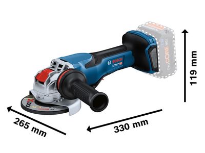 Bosch BSH6019H6F00 GWX 18V-15 P Professional BITURBO Angle Grinder 125mm 18V Bare Unit