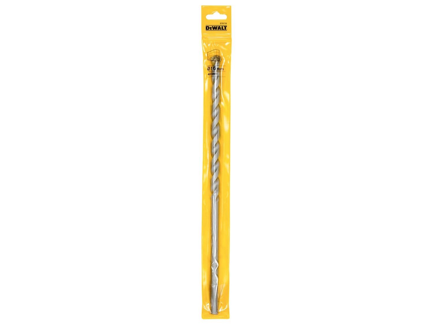 DEWALT DEWDT6716QZ Masonry Drill Bit 16.0mm OL:400mm WL:230mm