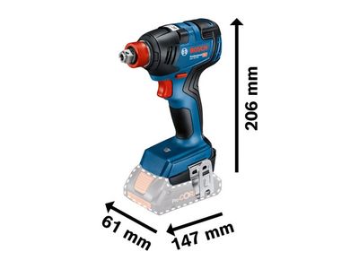 Bosch BSH6019J2272 GDX 18V-200 Professional Impact Driver/Wrench 18V 2 x 5.0Ah Li-ion