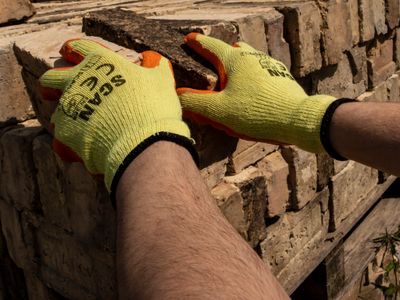 Scan SCAGLOKSPK12 Knitshell Latex Palm Gloves - L (Size 9) (Pack 12)