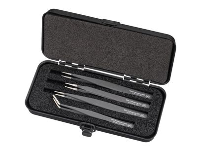 Wiha WHA32349 Professional ESD SMD Tweezer Set, 4 Piece