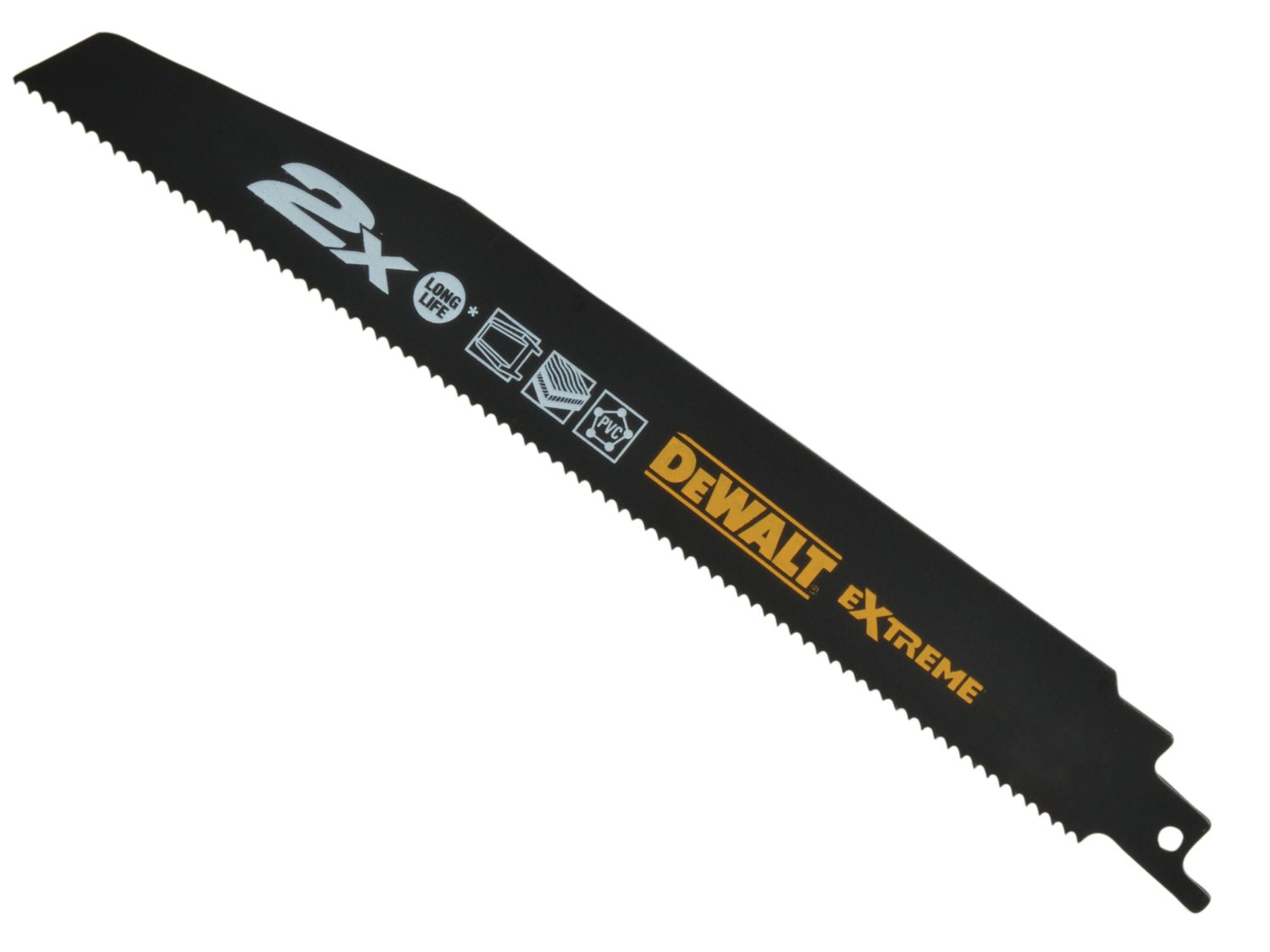 DEWALT DEWDT2301LQZ 2X Life General Purpose Reciprocating Blade 152mm x 10 TPI Pack of 5