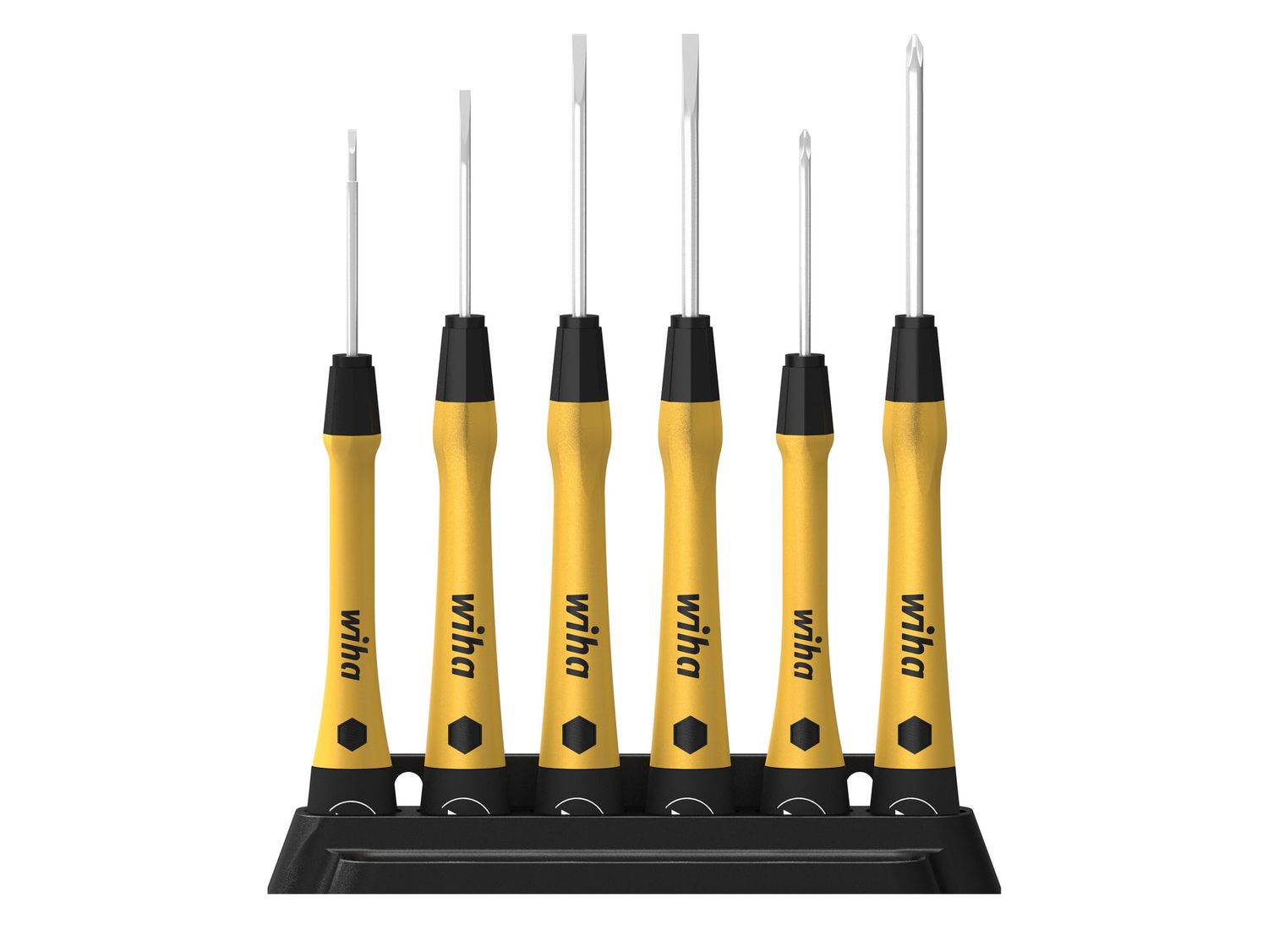Wiha WHA43707 PicoFinish SL/PH Fine ESD Screwdriver Set, 7 Piece