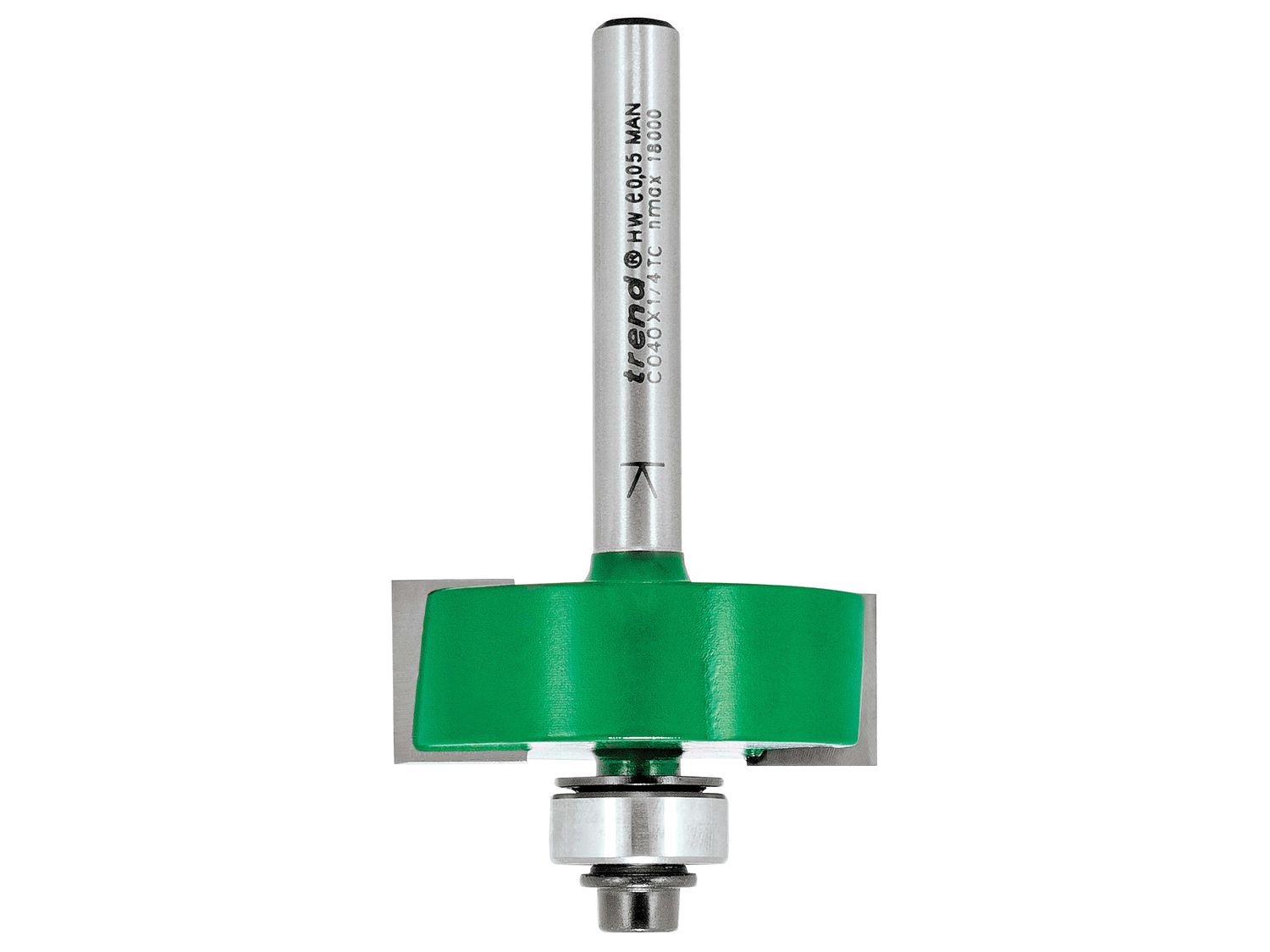 Trend TREC04014TC C040 x 1/4 TCT Bearing Guided Rebater 35.0mm
