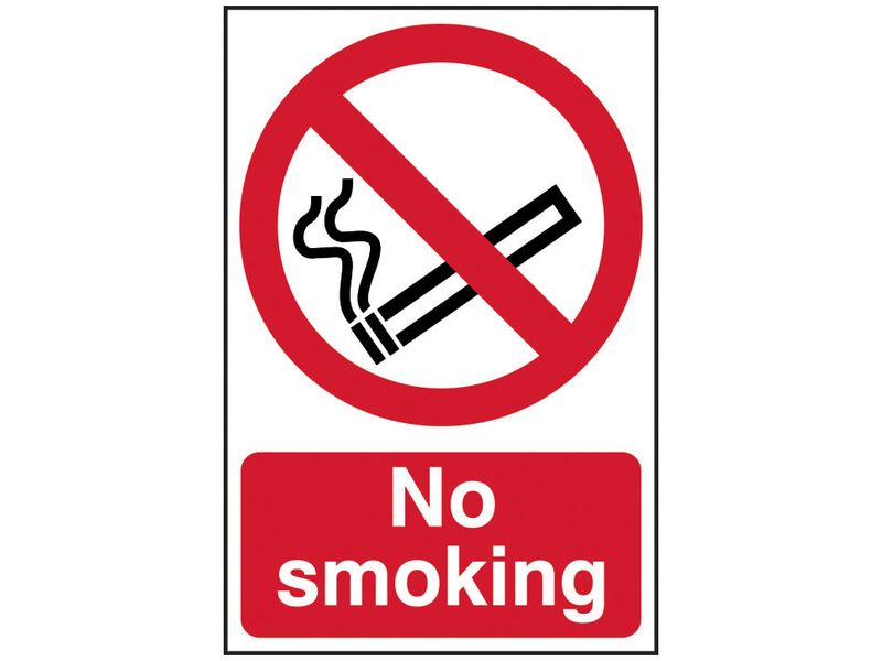 Scan SCA4050 No Smoking - PVC Sign 400 x 600mm
