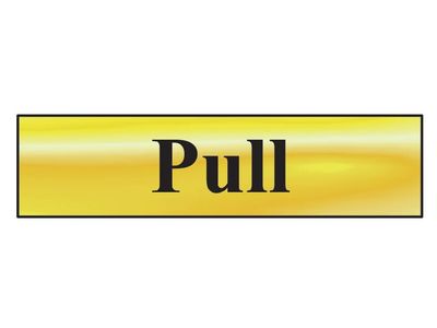 Scan SCA6033 Pull - Polished Brass Effect 200 x 50mm