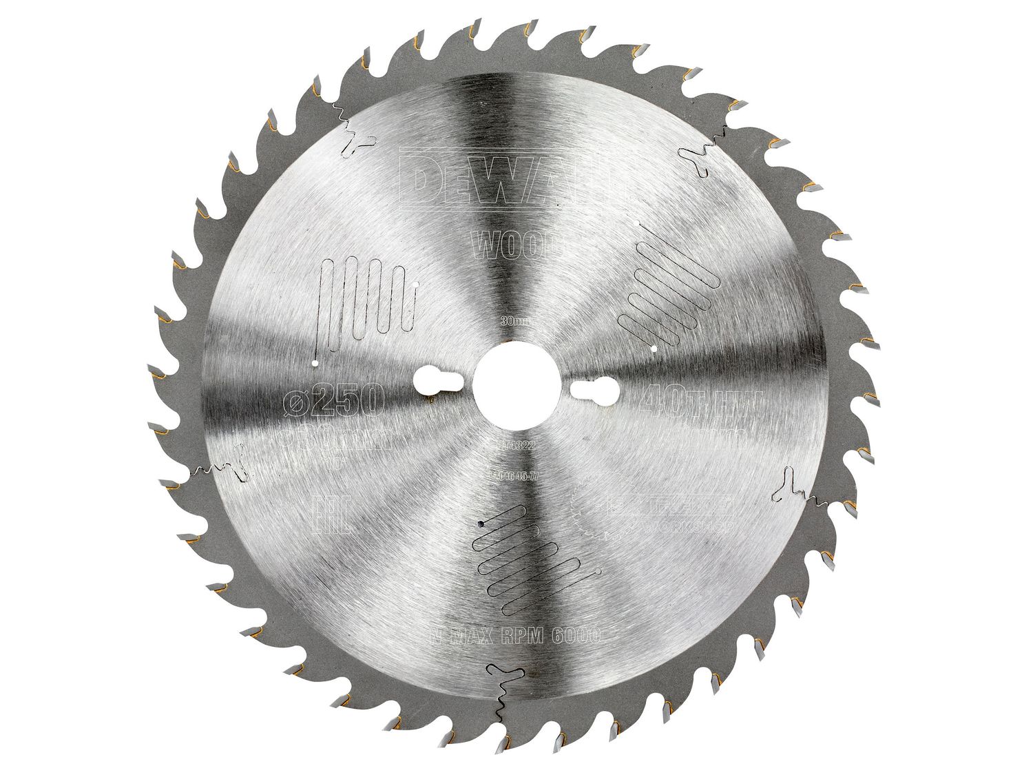 DEWALT DEWDT4322QZ Series 60 Circular Saw Blade 250 x 30mm x 40T