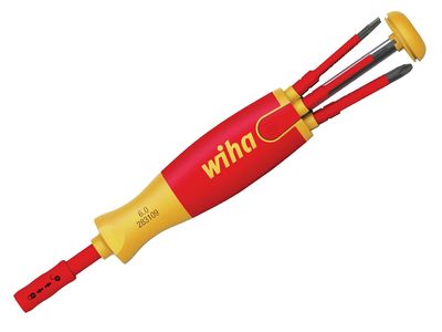 Wiha WHA41235 LiftUp electric Bit Magazine SL/PZ/PZS Screwdriver Set, 6 Piece