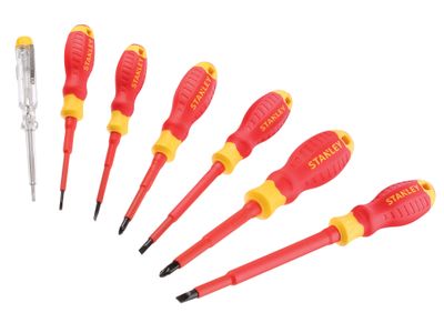 STANLEY STA060031 FatMax VDE Insulated Screwdriver Set, 7 Piece