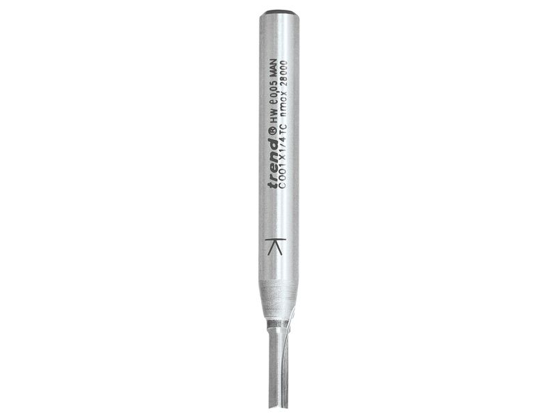 Trend TREC00114TC C001 x 1/4 TCT Two Flute Cutter 3.2 x 9.5mm