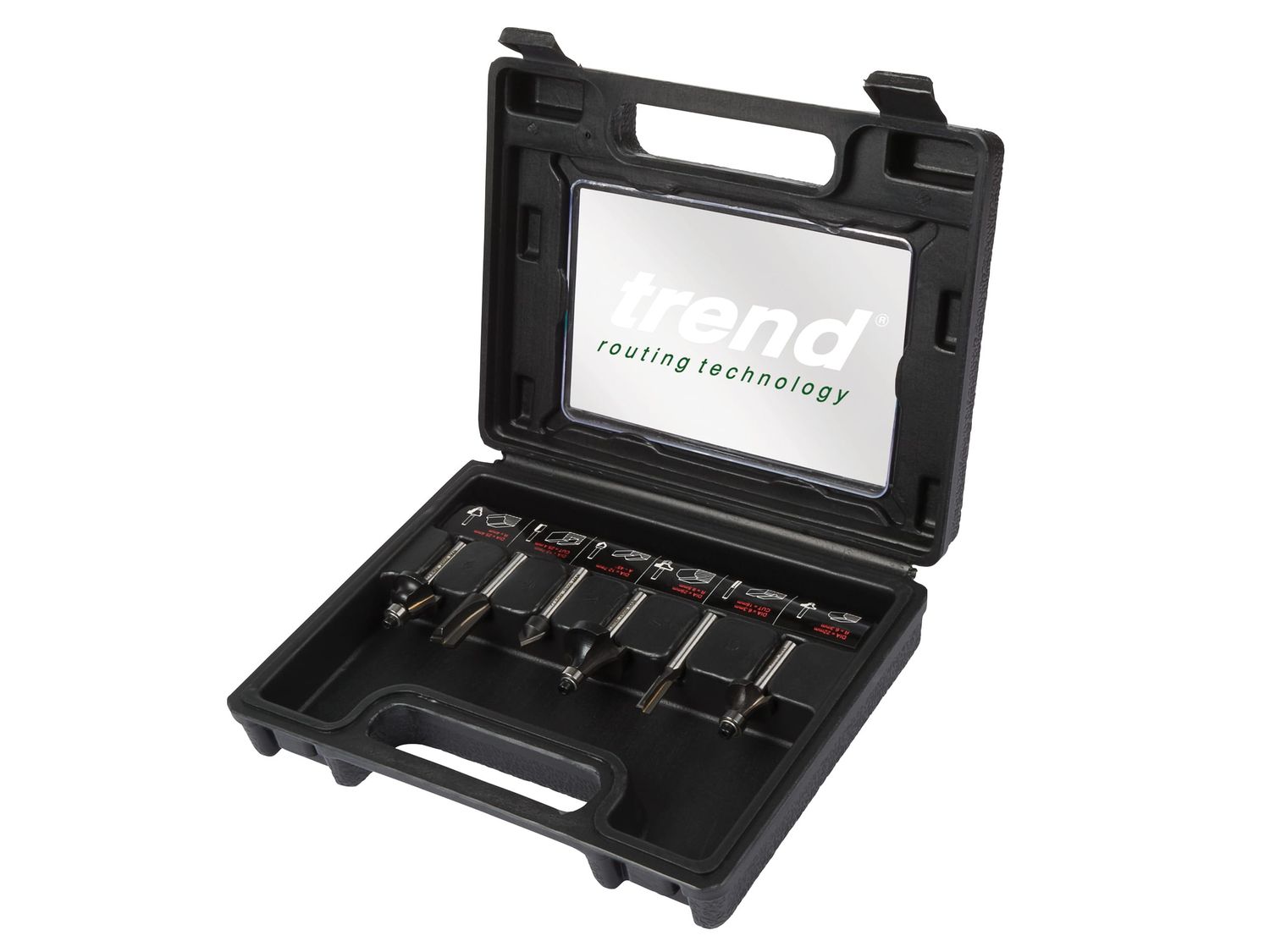 Trend TRESET6PC14 1/4in TCT Router Cutter Set, 6 Piece