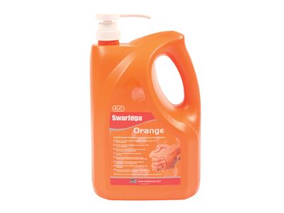 Swarfega SWASOR4LMP Orange Hand Cleaner Pump Top Bottle 4 litre
