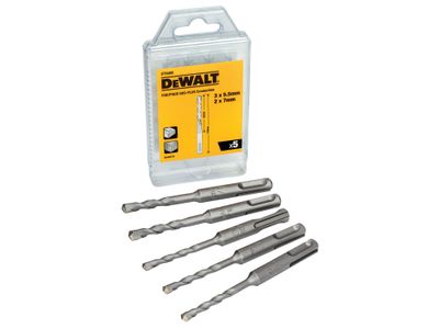 DEWALT DEWDT9398QZ DT9398 SDS Plus Drill Bit Set, 5 Piece