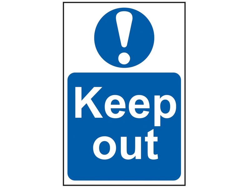 Scan SCA0255 Keep Out - PVC Sign 200 x 300mm