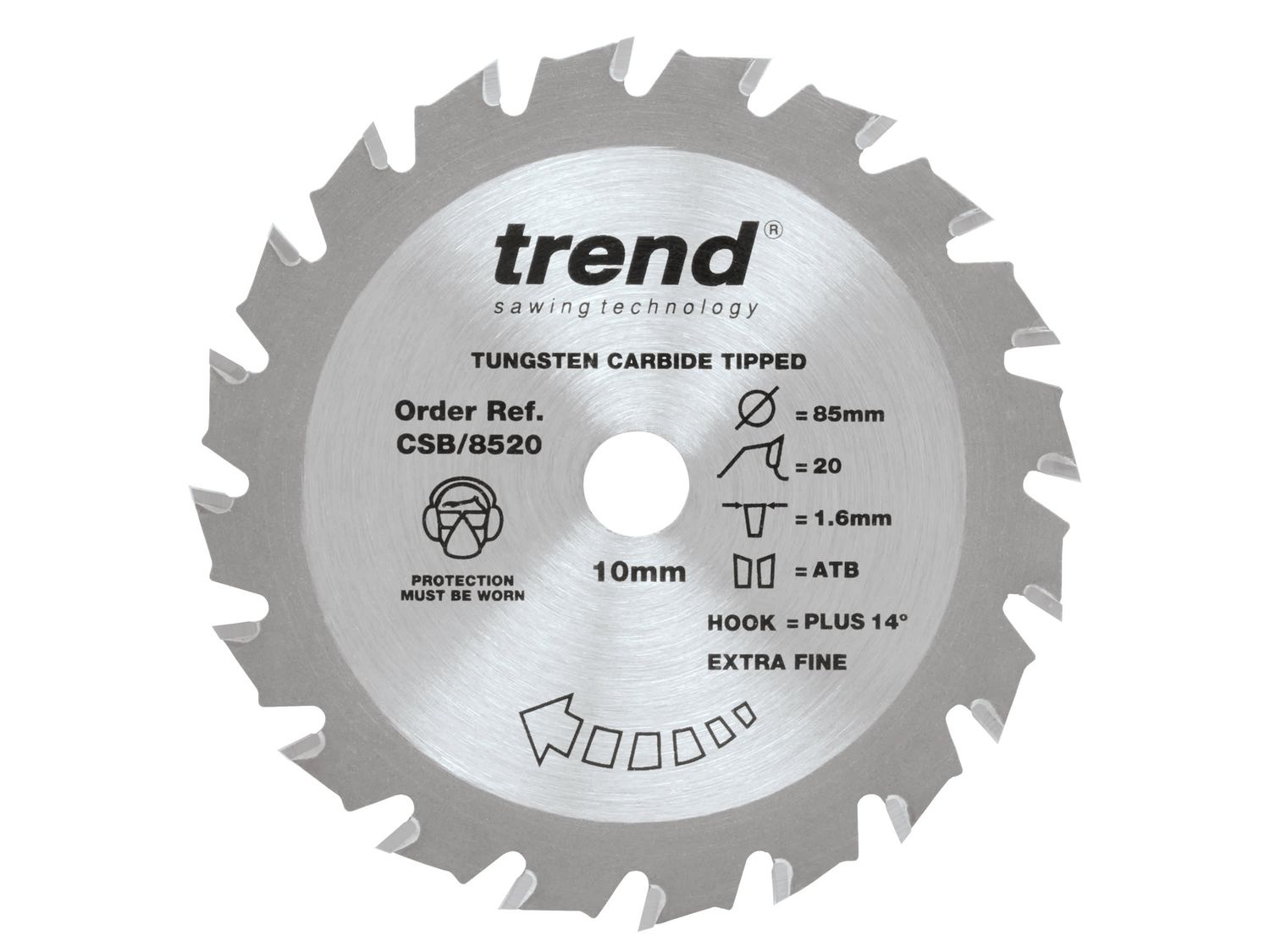 Trend TRECSB8520 CraftPro Mini Saw Blade 85 x 10mm x 20T