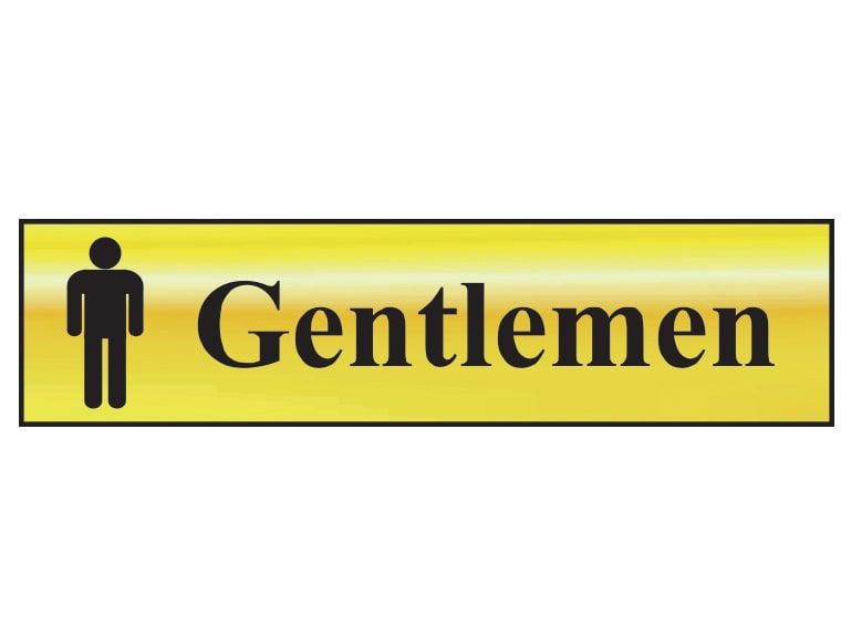 Scan SCA6003 Gentlemen - Polished Brass Effect 200 x 50mm