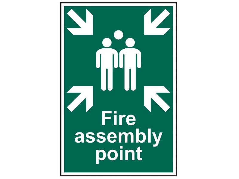 Scan SCA1541 Fire Assembly Point - PVC Sign 200 x 300mm