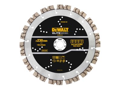 Dewalt DT20462QZ ELITE SERIES All Purpose Diamond Segmented Wheel 230 x 22.2mm