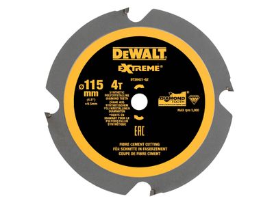 DEWALT DEWDT20421QZ DT20421 PCD Circular Saw Blade 115 x 9.5mm x 4T