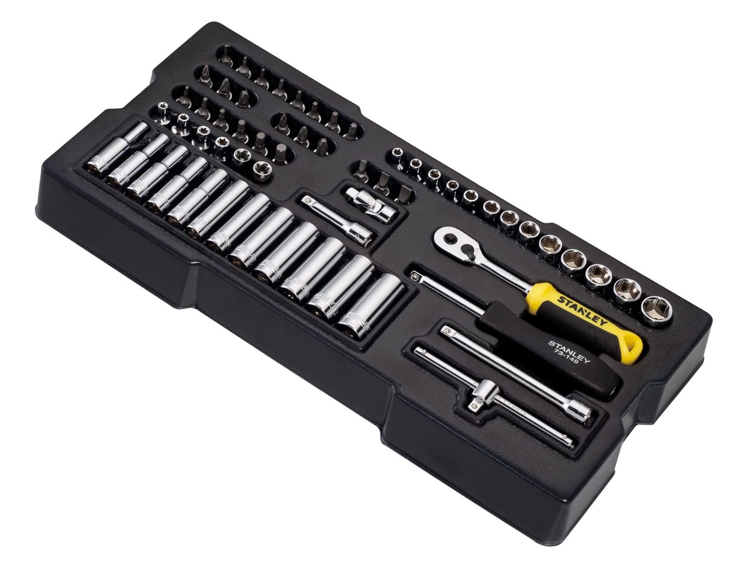STANLEY STA174175 Transmodule System 1/4in Drive Metric Socket Set 60 Piece