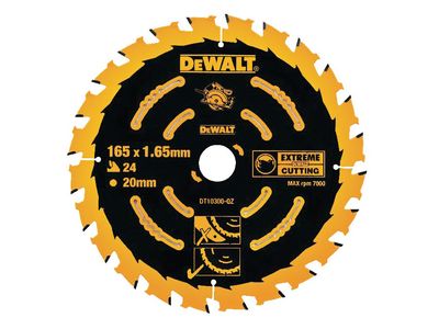 Dewalt DT10300 Extreme Framing Circular Saw Blade 165 x 20mm x 24T
