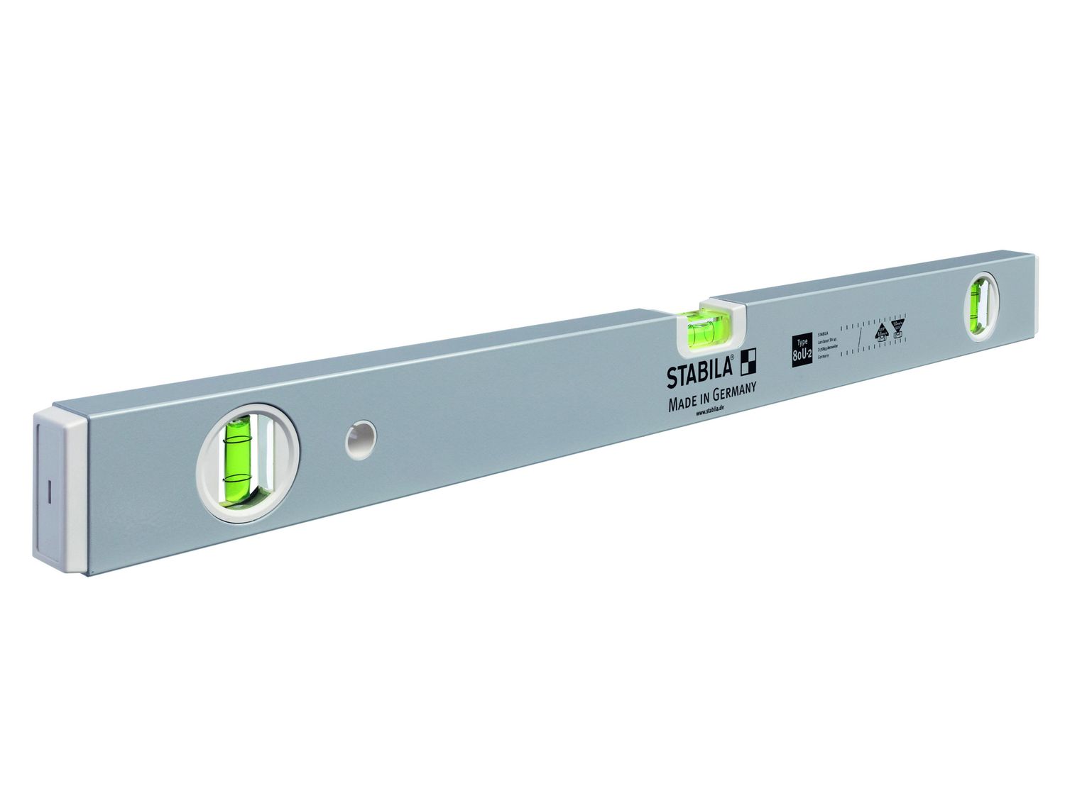 Stabila 18786 - 80U-2 Spirit Level 3 Vial 50cm