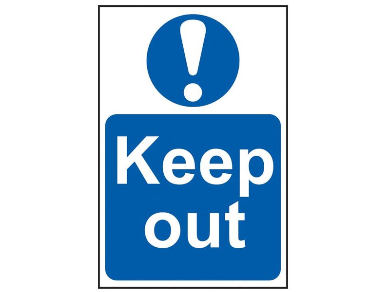 Scan SCA4003 Keep Out - PVC Sign 400 x 600mm