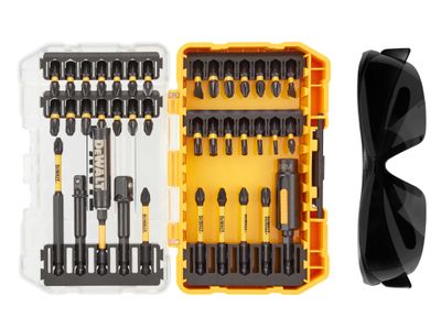 DEWALT DEWDT70740TQ DT70740T FlexTorq Bit Set, 38 Piece + Safety Glasses