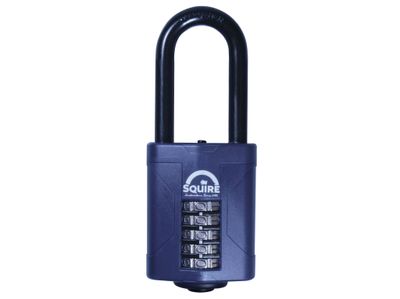 Squire HSQCP6025 CP60/2.5 Combination Padlock 5-Wheel 60mm Extra Long Shackle 63mm