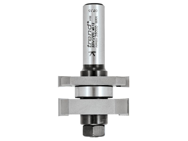Trend TRE33712TC 337 x 1/2 TCT Tongue &amp; Groove Set 6.35mm x 10.0mm