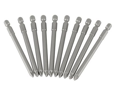 STANLEY STA368807B Pozidriv Power Bits PZ2 x 100mm (Box 10)
