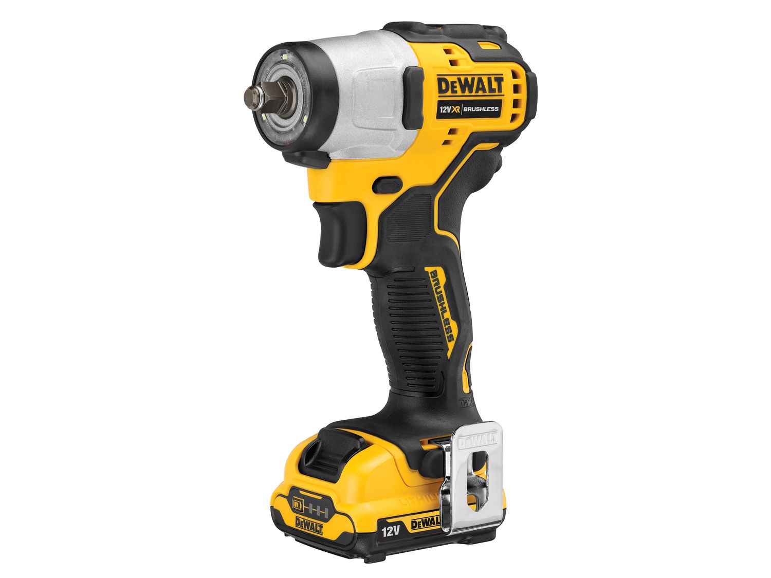 DEWALT DEWDCF902D2 DCF902D2 XR Brushless Sub-Compact 3/8in Impact Wrench 12V 2 x 2.0Ah Li-ion