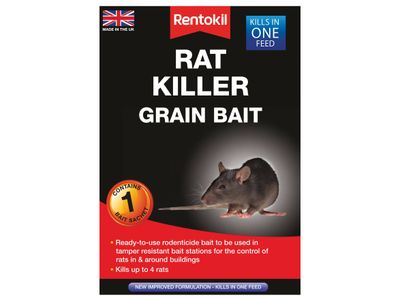 Rentokil RKLPSR31 Rat Killer Grain Bait (Sachet 1)