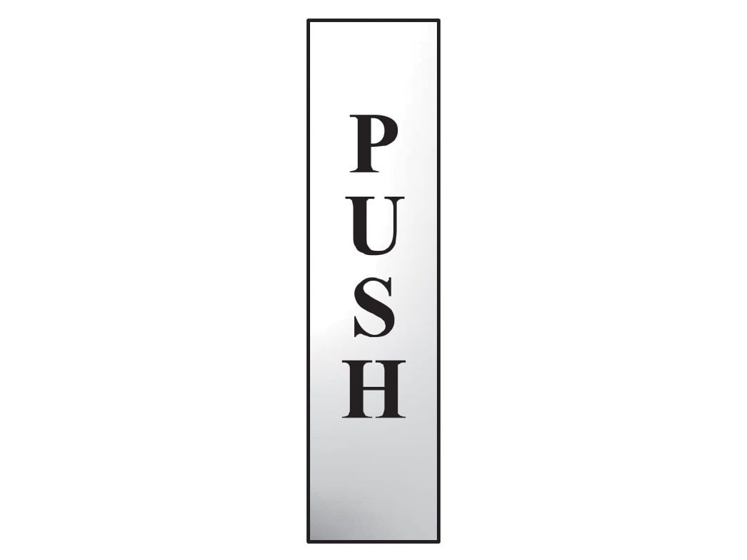 Scan SCA6032C Push Vertical - Polished Chrome Effect 50 x 200mm
