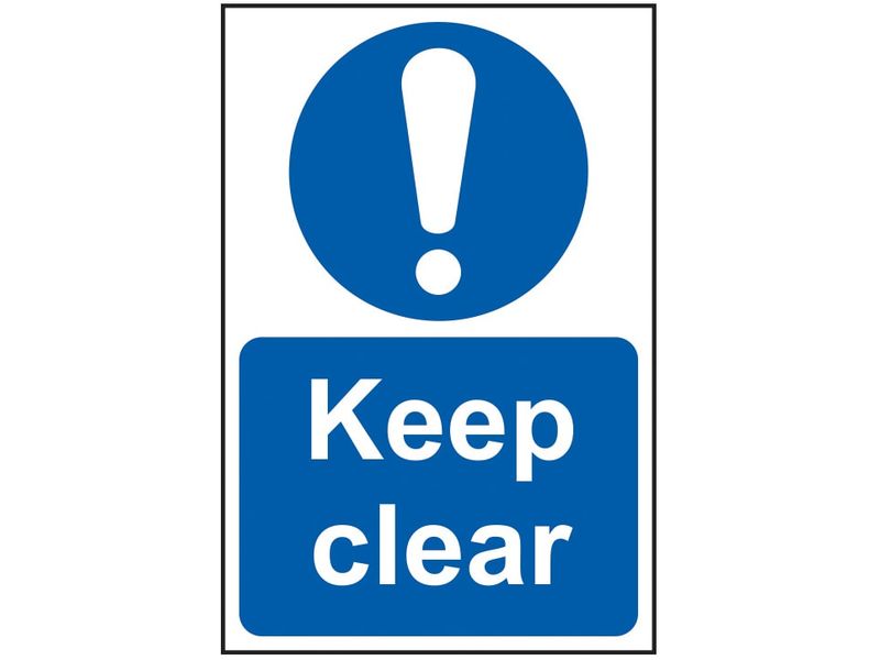 Scan SCA0253 Keep Clear - PVC Sign 200 x 300mm