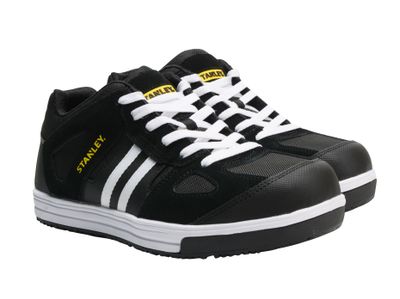 STANLEY Clothing STCCODY8 Cody Safety Trainers Black/White Stripe UK 8 EUR 42