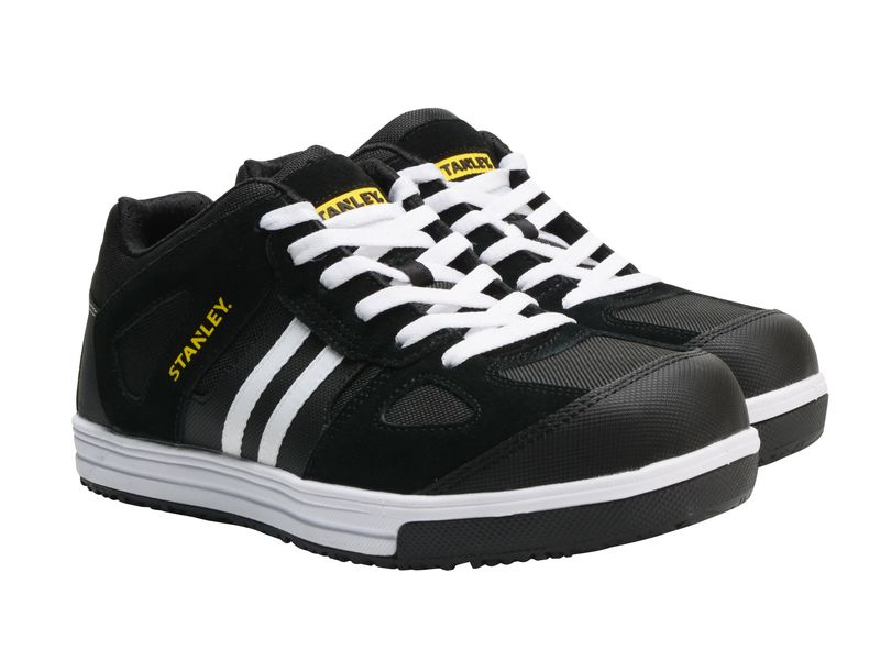 STANLEY Clothing STCCODY8 Cody Safety Trainers Black/White Stripe UK 8 EUR 42
