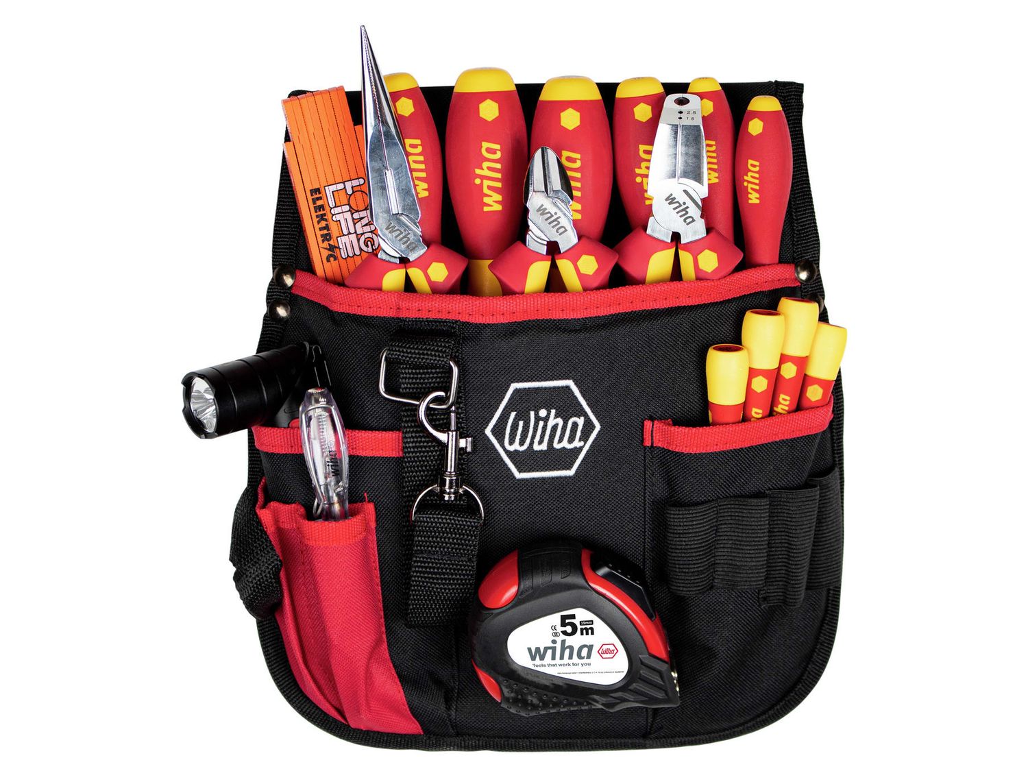 Wiha WHA44574 electrician Tool Set, 18 Piece (inc. Belt Pouch)