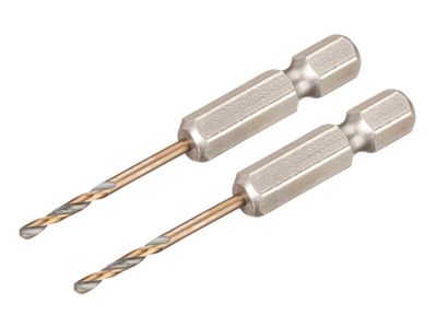 Dewalt DT20600 Black and Gold Hex HSS-G Drill Bits (x2) 2mm