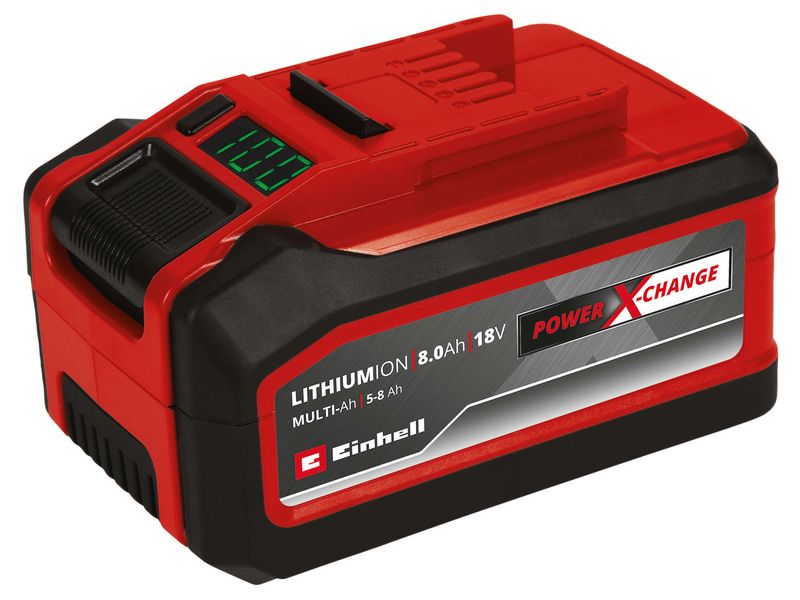 Einhell PX-BAT8 Power X-Change Multi-Ah 18v 5.0-8.0Ah Li-ion Battery