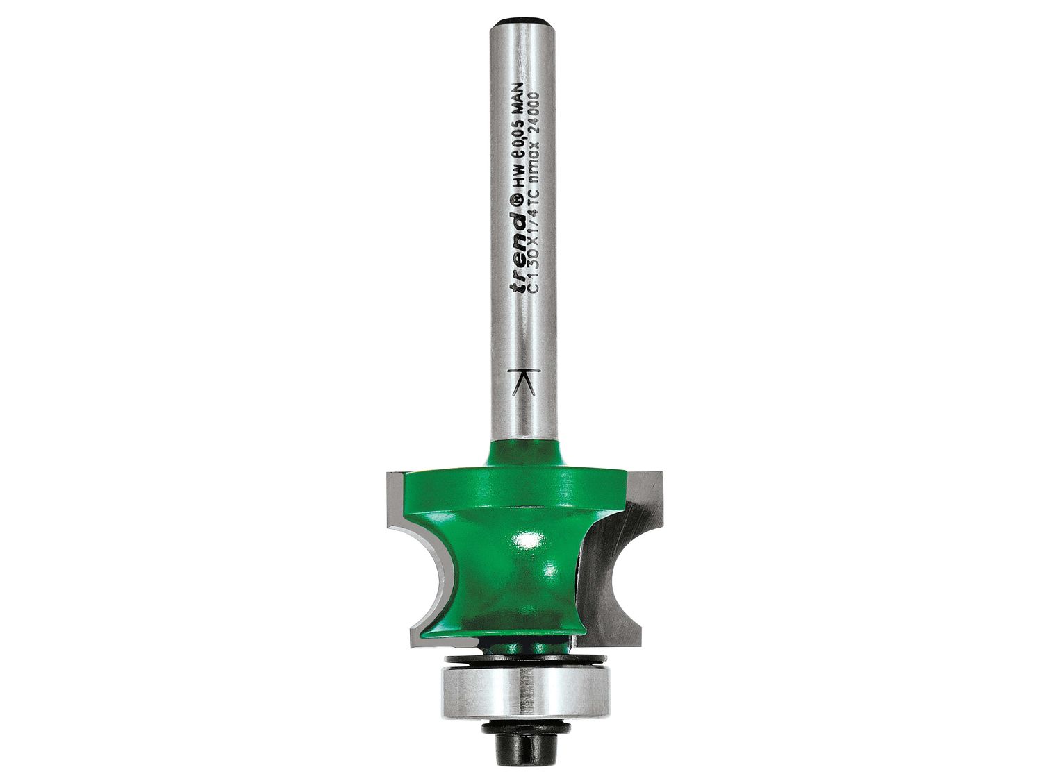 Trend TREC13014TC C130 x 1/4 TCT Bearing Guided Corner Bead 4.8mm Radius