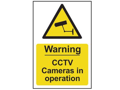 Scan SCA1311 Warning CCTV Cameras in Operation - PVC Sign 200 x 300mm