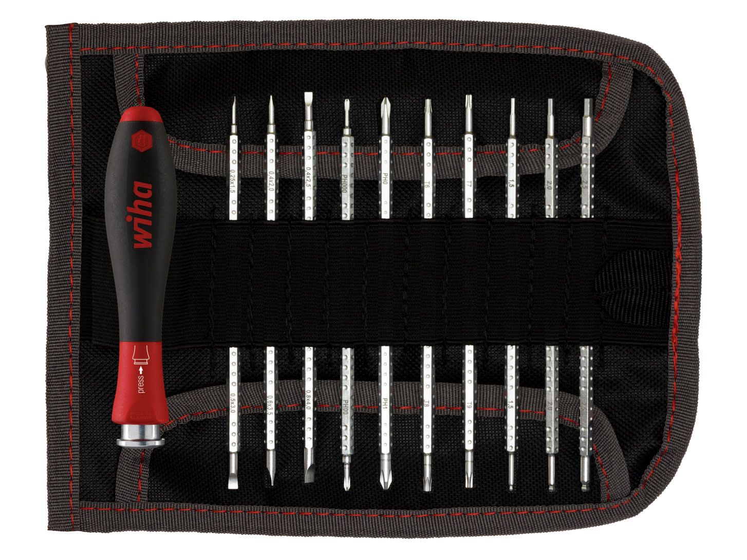 Wiha WHA27820 SYSTEM 4 SoftFinish Interchangeable Screwdriver Set, 12 Piece
