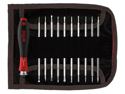Wiha WHA27820 SYSTEM 4 SoftFinish Interchangeable Screwdriver Set, 12 Piece