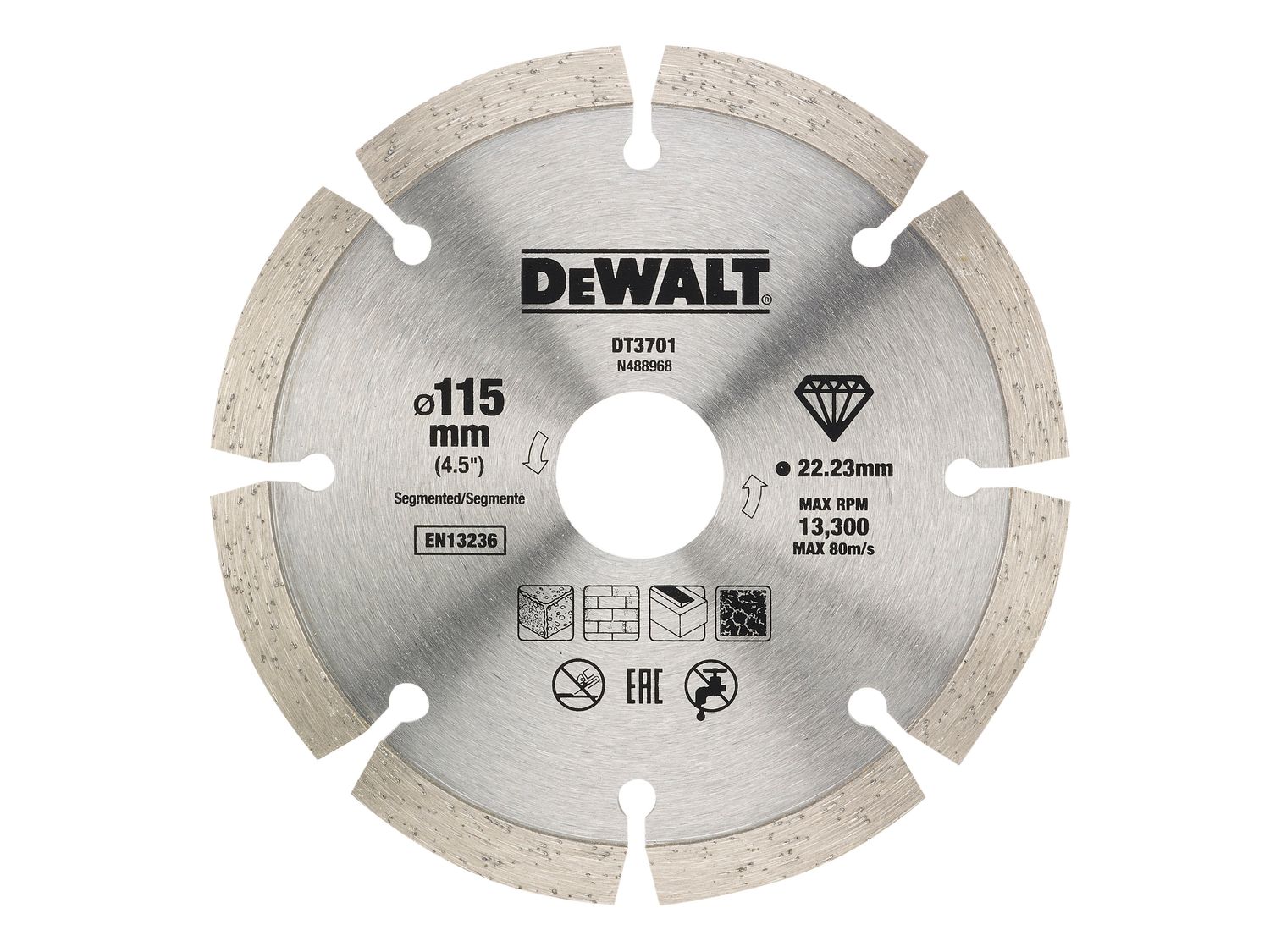 DEWALT DEWDT20455QZ Dry Diamond Blade 115mm (2 Pack)